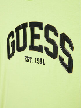 Guess T-shirt N3RI07 K8HM3 Zelena Regular Fit