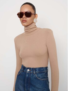 La Mania La Mania Dolcevita COREY Beige Casual Fit