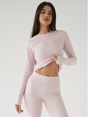 MissDenim MissDenim Longsleeve Cozy Różowy Second Skin Fit