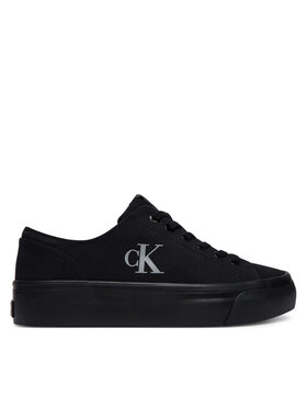 Calvin Klein Calvin Klein Сникърси Vulc Flatform Low Canvas Mg YW0YW01763 Черен
