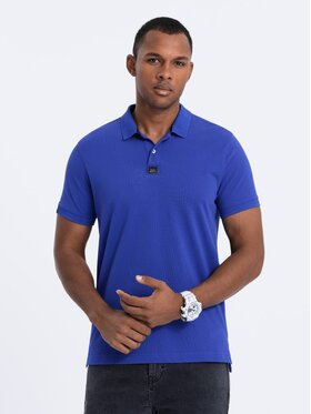 Ombre Ombre Polo S1745 Niebieski Regular Fit