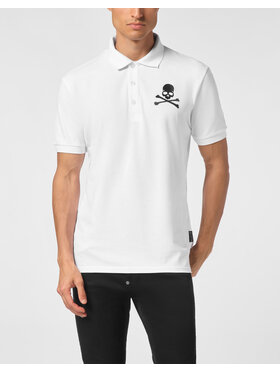 PHILIPP PLEIN PHILIPP PLEIN Polokošeľa 9407 Biela Slim Fit