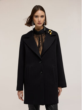Motivi Motivi Cappotto invernale 0009W000133N033 Nero Over Fit