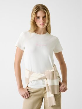 Guess Jeans Guess Jeans T-shirt 180635 Beige Classic Fit