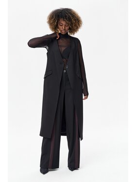blue shadow blue shadow Kamizelka Eni Czarny Regular Fit
