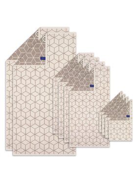 Villeroy & Boch Villeroy & Boch Komplet ręczników 10-częściowy - Carré, 2x ręcznik prysznicowy, 4x ręcznik do rąk, 4x ręcznik dla gości Carré Beżowy