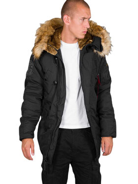 Alpha Industries Alpha Industries Parka AI.193128-03-5XL Czarny Parka Fit