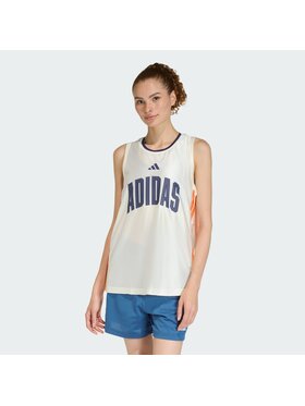 adidas adidas Top STADIUM TANK Biały Loose Fit