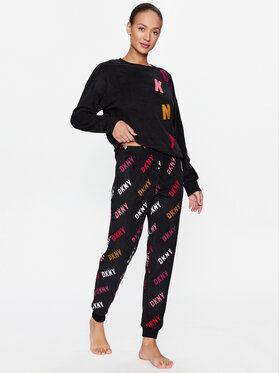 DKNY DKNY Pižama YI2822686F Črna Regular Fit
