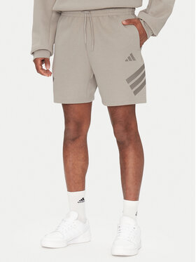 adidas adidas Pantaloni scurți sport Future Icons 3-Stripes JD4882 Bej Regular Fit