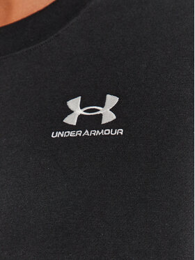 Under Armour Majica Dugih Rukava Essential Flc Os Crew 1379475 Crna Loose Fit