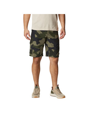 Columbia Columbia Szorty sportowe Columbia Silver Ridge Printed Cargo Short Zielony Regular Fit