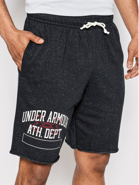Under Armour Under Armour Szorty sportowe Ua Rival Terry Athletic Departament 1370356 Czarny Fitted Fit