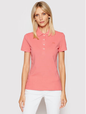 Lacoste Lacoste Тениска с яка и копчета PF5462 Розов Slim Fit