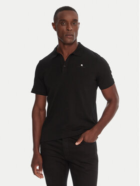 KARL LAGERFELD KARL LAGERFELD Тениска с яка и копчета 745022 554235 Черен Regular Fit