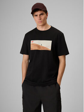4F 4F T-Shirt LIMITLESS DESERT Czarny Relaxed Fit