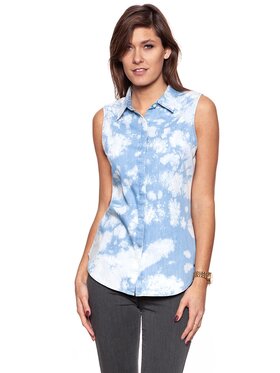 Wrangler Wrangler Camicia FADE BLOUSE Bianco Slim Fit