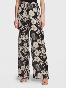 PINKO Pinko Kalhoty z materiálu Taccagno 100910 A0OF Černá Relaxed Fit