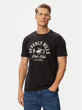 Beverly Hills Polo Club Beverly Hills Polo Club T-Shirt P-SS26M-TS1290 Czarny Regular Fit