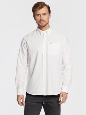 Wrangler Wrangler Camicia W5B1BM989 112323745 Bianco Regular Fit