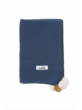 Malomi Malomi Otulacz dark blue Niebieski