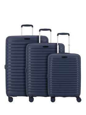 D&N D&N Komplet walizek 310006 Błękitny