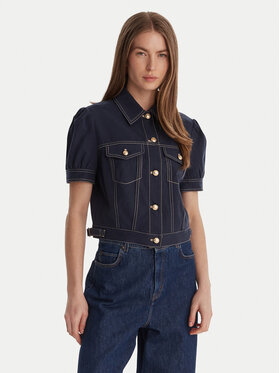 Guess Guess Teksajakk W6GL08 W1804 Tumesinine Regular Fit