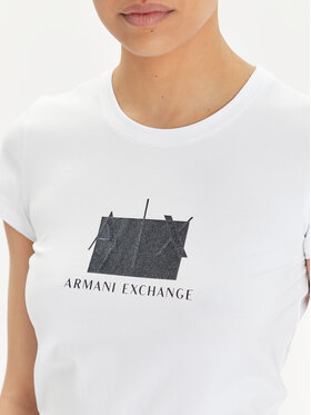 Armani Exchange T-shirt 3DYT51 YJETZ 1000 Bijela Regular Fit