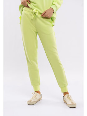 Volcano Volcano Spodnie dresowe N-VENIS Zielony Regular Fit