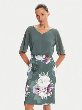 Swing Swing Coctailkleid 5AE28900 Grün Slim Fit
