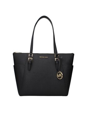 Michael Kors Michael Kors Torebka Black Leather Shoulder Czarny