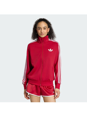 adidas adidas Bluza FIREBIRD Czerwony Loose Fit
