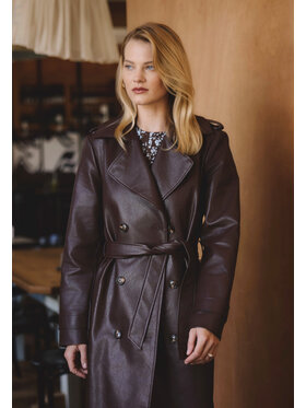 BIZUU BIZUU Kabát VENEKIA Hnědá Standard Fit