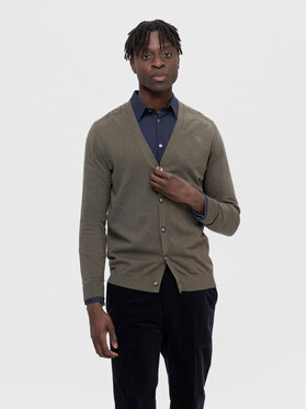 Selected Homme Selected Homme Cardigan 16090146 Vert Regular Fit
