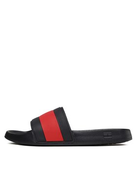 Tommy Hilfiger Natikače Rubber Th Flag Pool Slide FM0FM04236 Tamnoplava