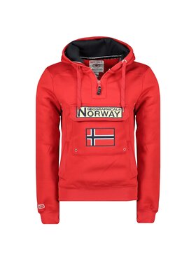 Geographical Norway Geographical Norway Bluza WW2485H/GN-Red Czerwony Regular Fit