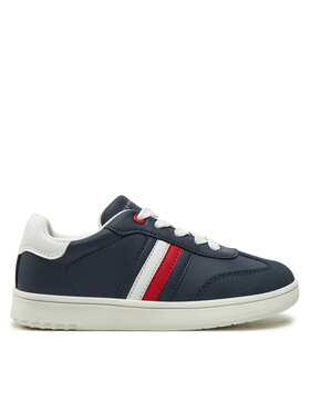Tommy Hilfiger Tommy Hilfiger Сникърси Stripe Low Cut Lace-Up Sneaker T3X9-33851-1269 M Тъмносин