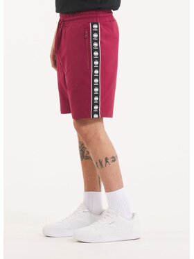 PITBULL PITBULL Szorty materiałowe AUTOMATIC Bordowy Regular Fit