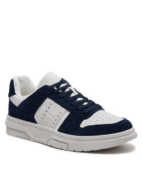 Tommy Jeans Tenisice The Brooklyn Suede EM0EM01371 Tamnoplava