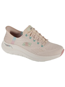 Skechers Skechers Buty do biegania Skechers Slip-Ins: Arch Fit 2.0 - Easy Chic Beżowy
