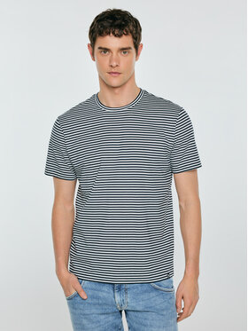 BIG STAR BIG STAR T-Shirt GARRI Granatowy Basic Fit