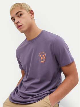 Gap Gap T-Shirt 624814-01 Μωβ Regular Fit