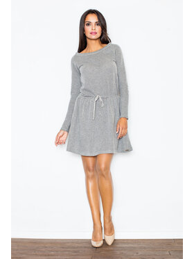 FIGL FIGL Sukienka M334 Szary Regular Fit