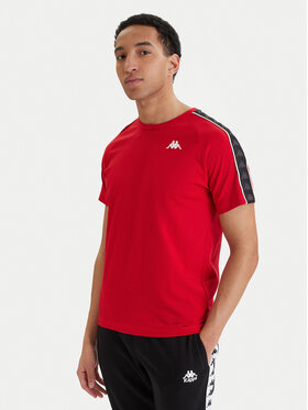 Kappa Kappa T-Shirt Banda Coen 303UV10 Červená Slim Fit