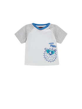 Kanz Kanz T-Shirt 1912627-1000 Biały Basic Fit