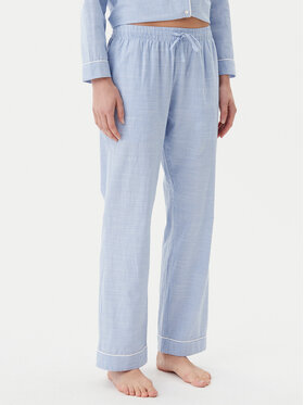 Hunkemöller Hunkemöller Pantaloni pijama 301492 Albastru celest Regular Fit