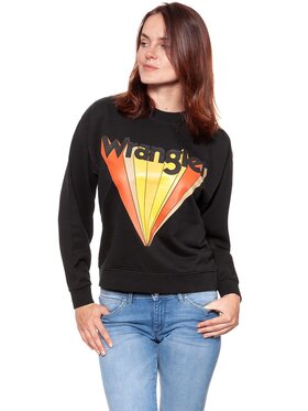 Wrangler Wrangler Felpa RETRO SWEAT Nero Regular Fit