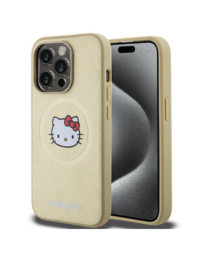 Hello Kitty Hello Kitty Etui na telefon iPhone 13 Pro Max Złoty