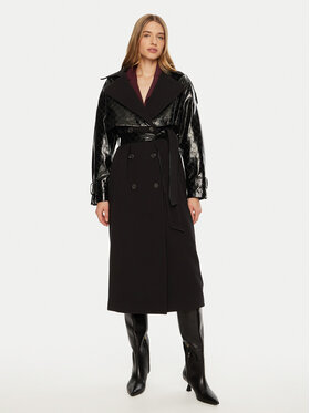 ACCESS FASHION ACCESS FASHION Kevad-sügis mantel 44-9003-504 Must Regular Fit