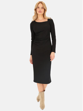 L’AF L’AF Sukienka koktajlowa Uno Czarny Slim Fit